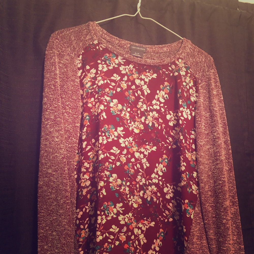 Van Heusen lace thermal blouse